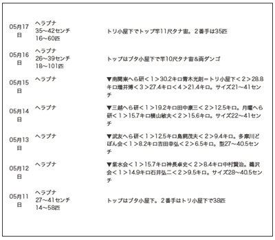 釣行記写真